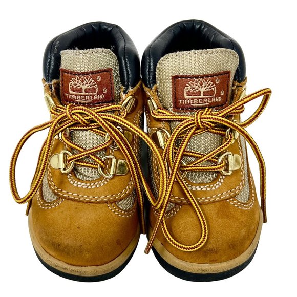 Timberland‎ Toddler Boys Girls Size 7 Field Boot Wheat Nubuck Waterproof 15845 - Picture 3 of 10